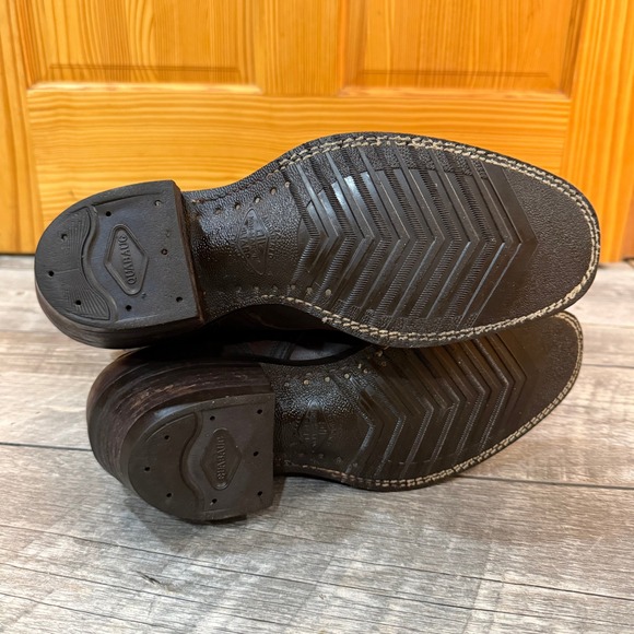 Vintage Heritage Leather Packer Style Vibram Workwear Western Boots Men 12 B - Picture 5 of 16